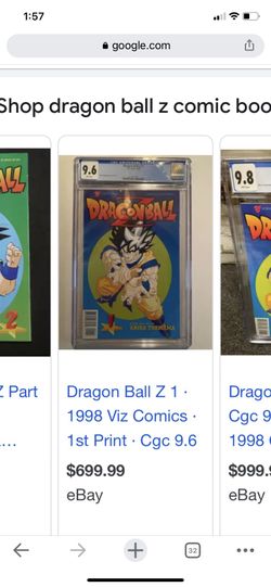 Dragon Ball Z Part 1 (1998) comic books