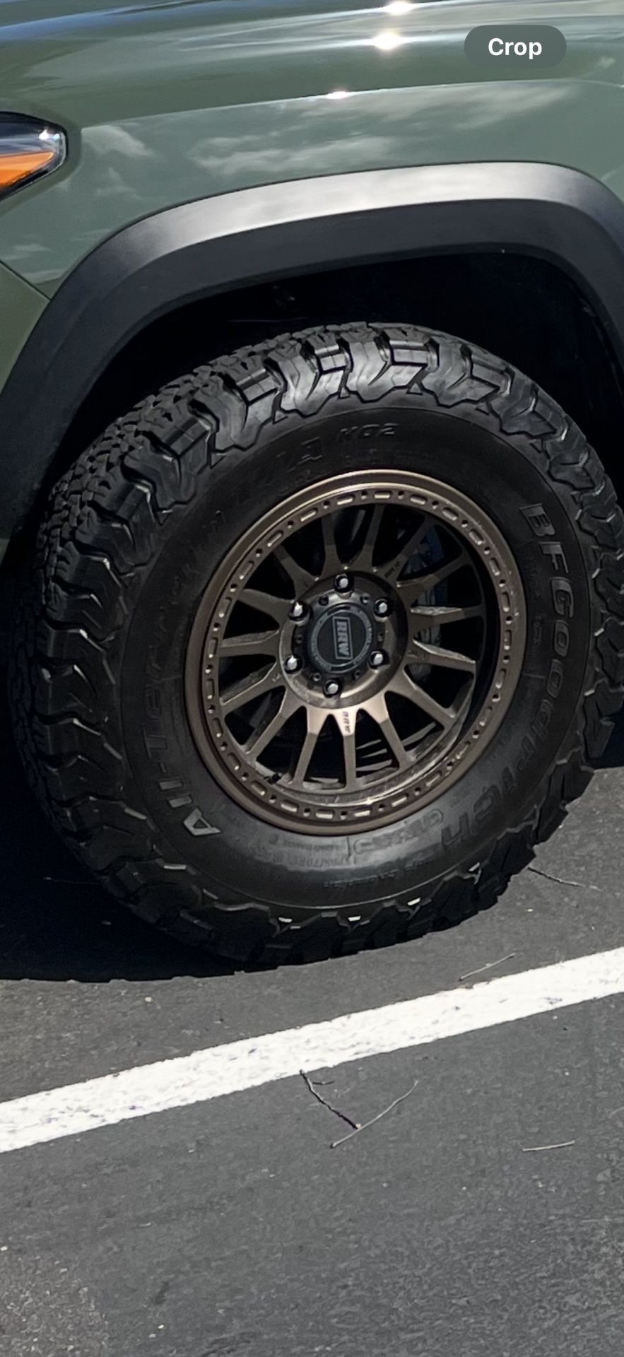 RRW 17” Wheels With BFG Ko3 33” Tires