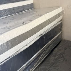 Twin Size Plush Pillow Top  With Boxspring And Delivery If Not Far