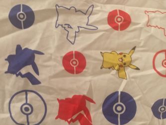 Pokemon round edged corners bed sheets new condition $5