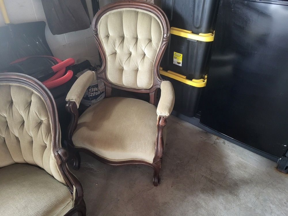 Antique chair and sofa