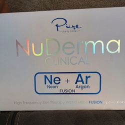 NuDerma  CLINICAL HIGH FREQUENCY SKIN THERAPY WAND WITH SIX FUSION APPLICATORS