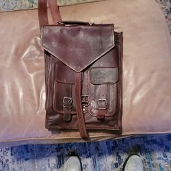 Leather Messenger Bag