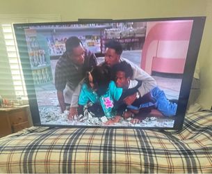 55” TV works perfect