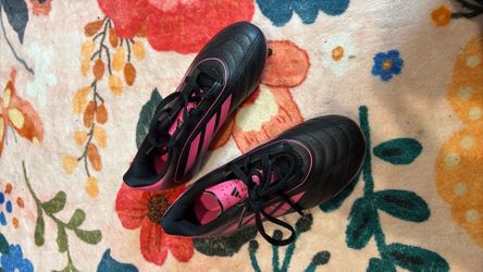 Pink & Black Adidas Goletto Cleats