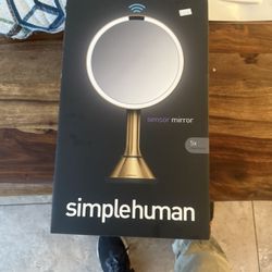 simply human 8 inch lighted makeup mirror