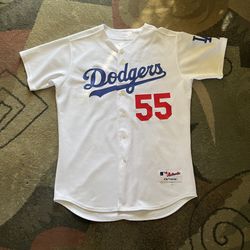 VTG Russell MLB Los Angeles Dodgers Russell Martin Signed White Jersey Size 48
