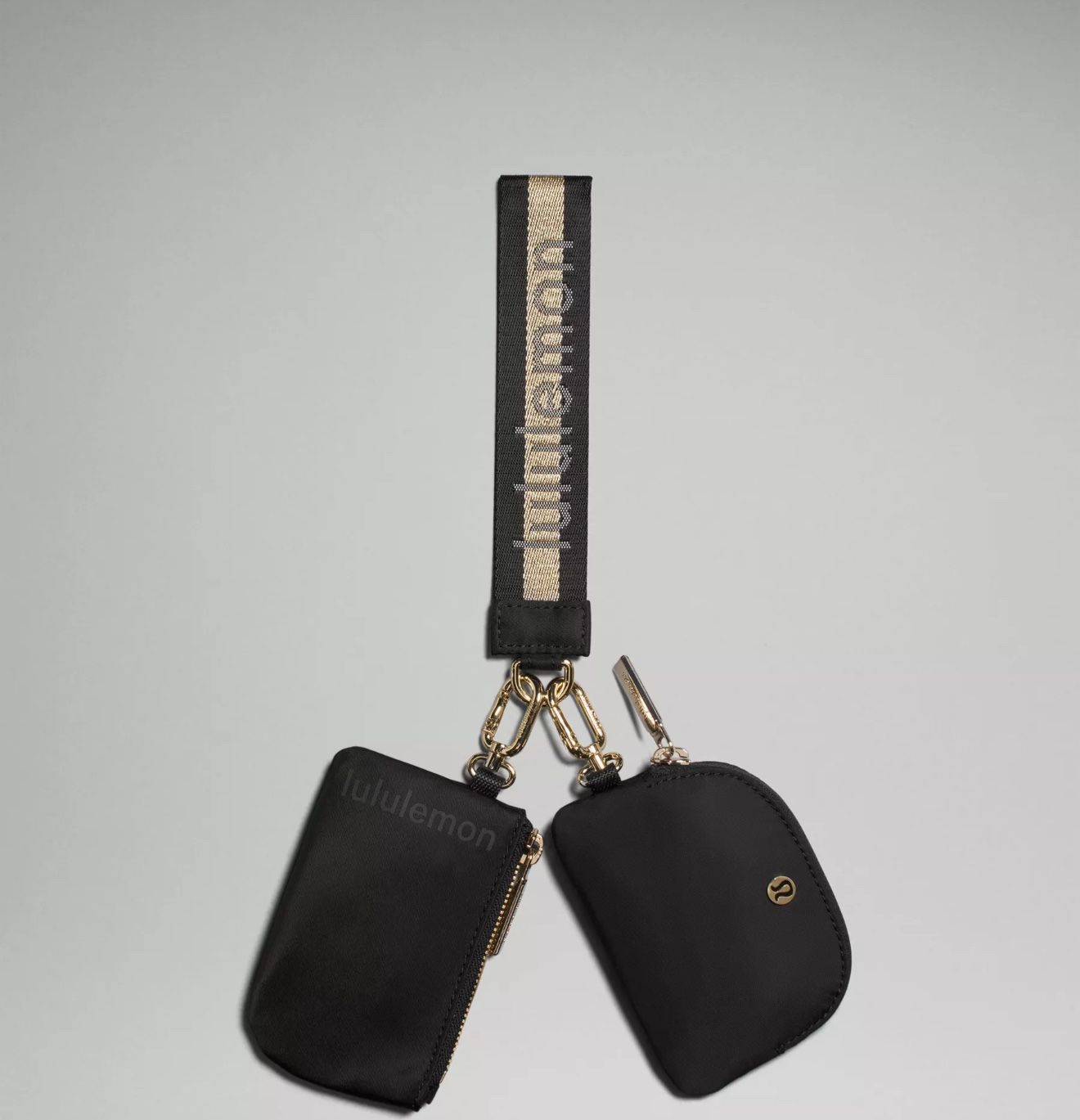 Lululemon Brand New Dual Pouch Wristlet Wordmark