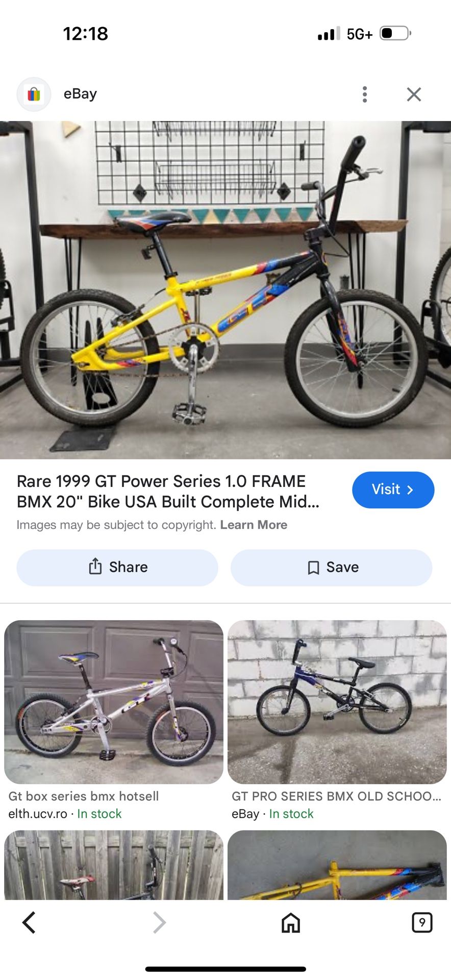 1999 gt power series bmx bike collectors still fast !!