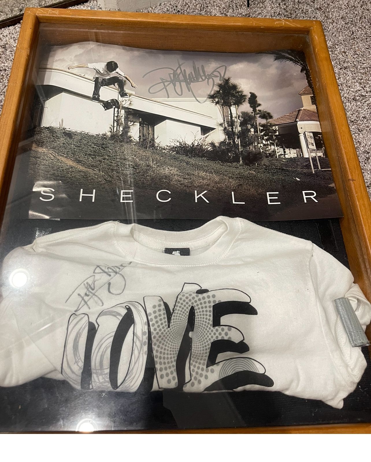 Ryan Sheckler Signed Poster And Shirt