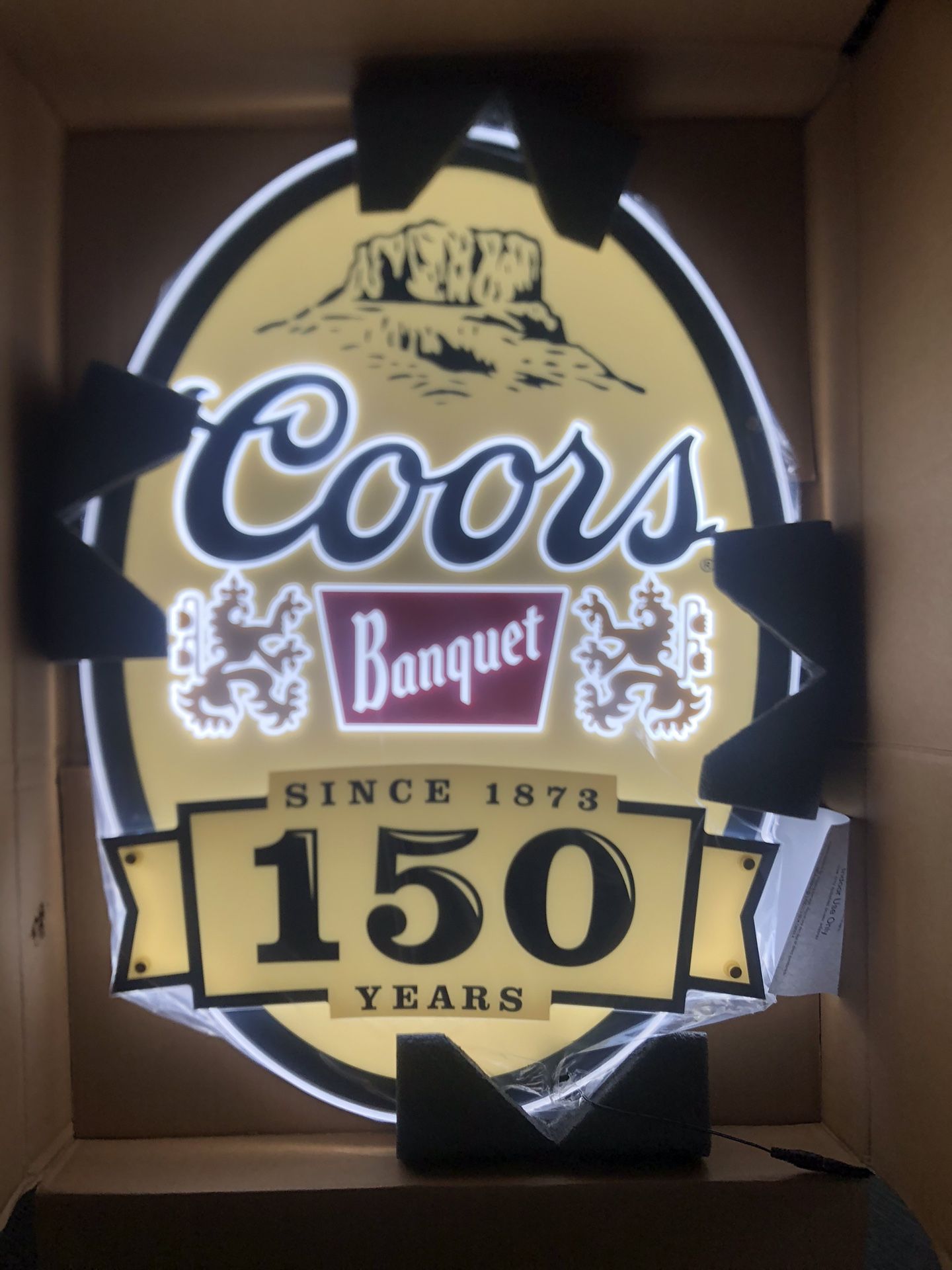 Coors Banquet 150th Anniversary Led Light