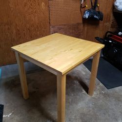 Adorable Square Wood Table