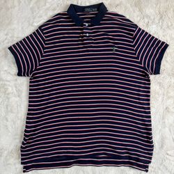 Polo Ralph Lauren Custom Fit Polo Shirt Men’s XXL Navy Red White