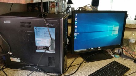 Hp desktop pc 8gb ram 750 hd