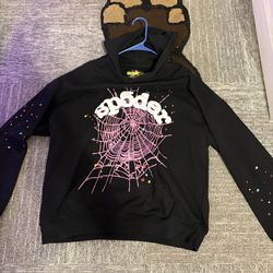 Black/purple spider hoodie (XL)