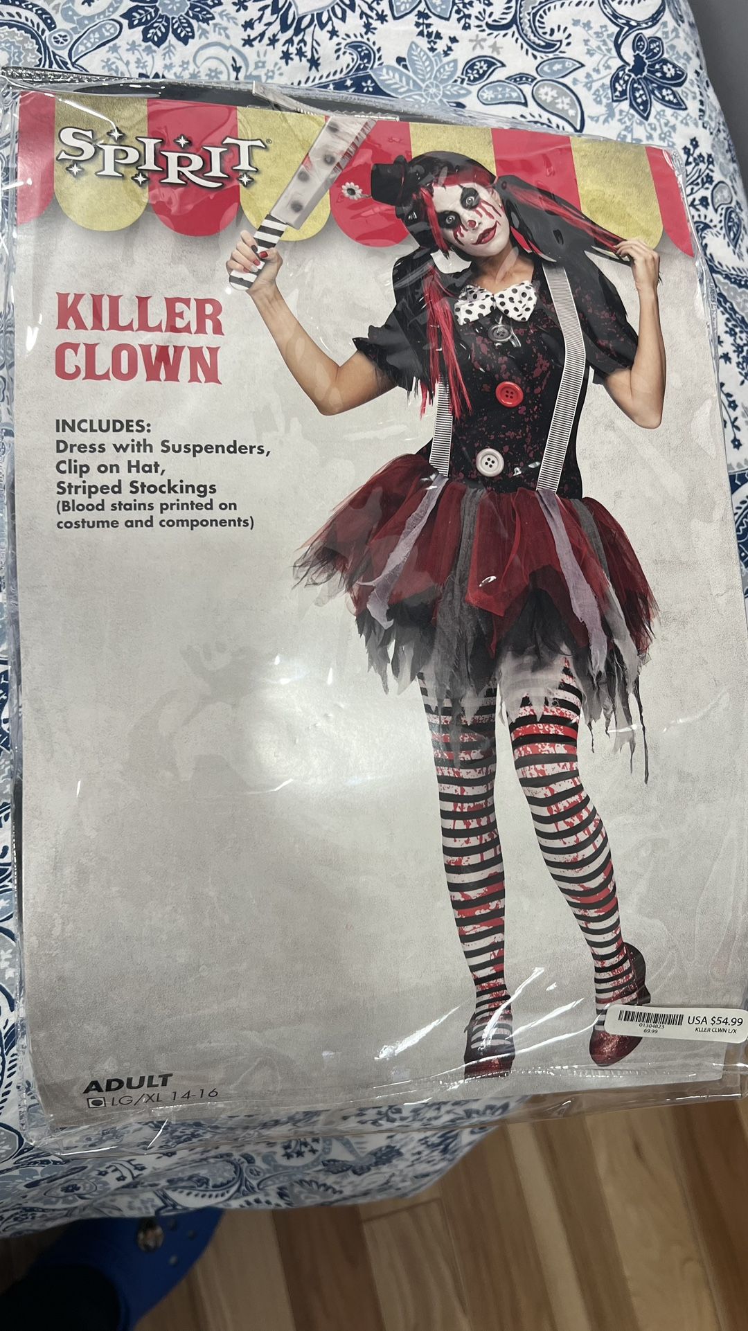 Halloween Costume ( Killer Clown)