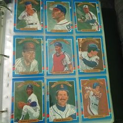 Baseball cards.