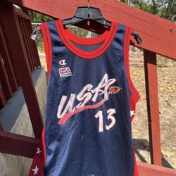 Vintage Shaq Team USA Olympics Jersey