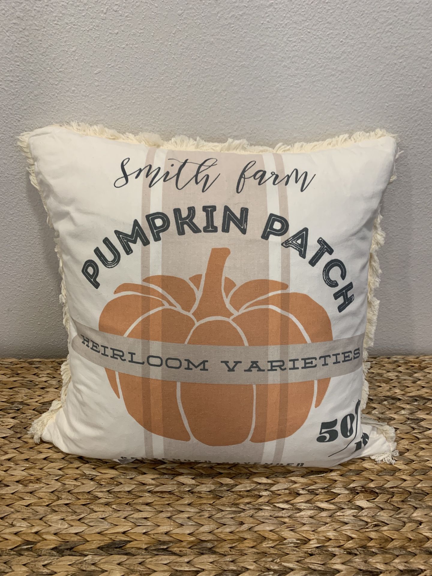 Country Farmhouse Pumpkin Patch Pillow - Home Decor - Simi Valley