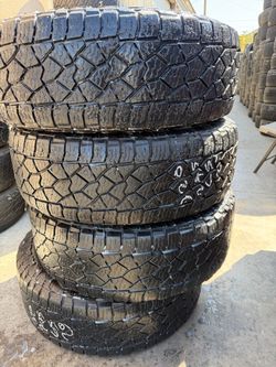 SET OF FOUR LT27565r20 ALL TERRAIN TIRES