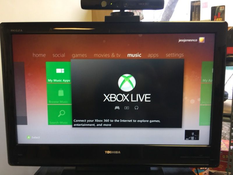 Xbox 360 slim , Toshiba HD 1089p flat screen TV, and ALL equipment bundle