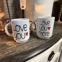Valentines Mug Set Love You And Live You More 