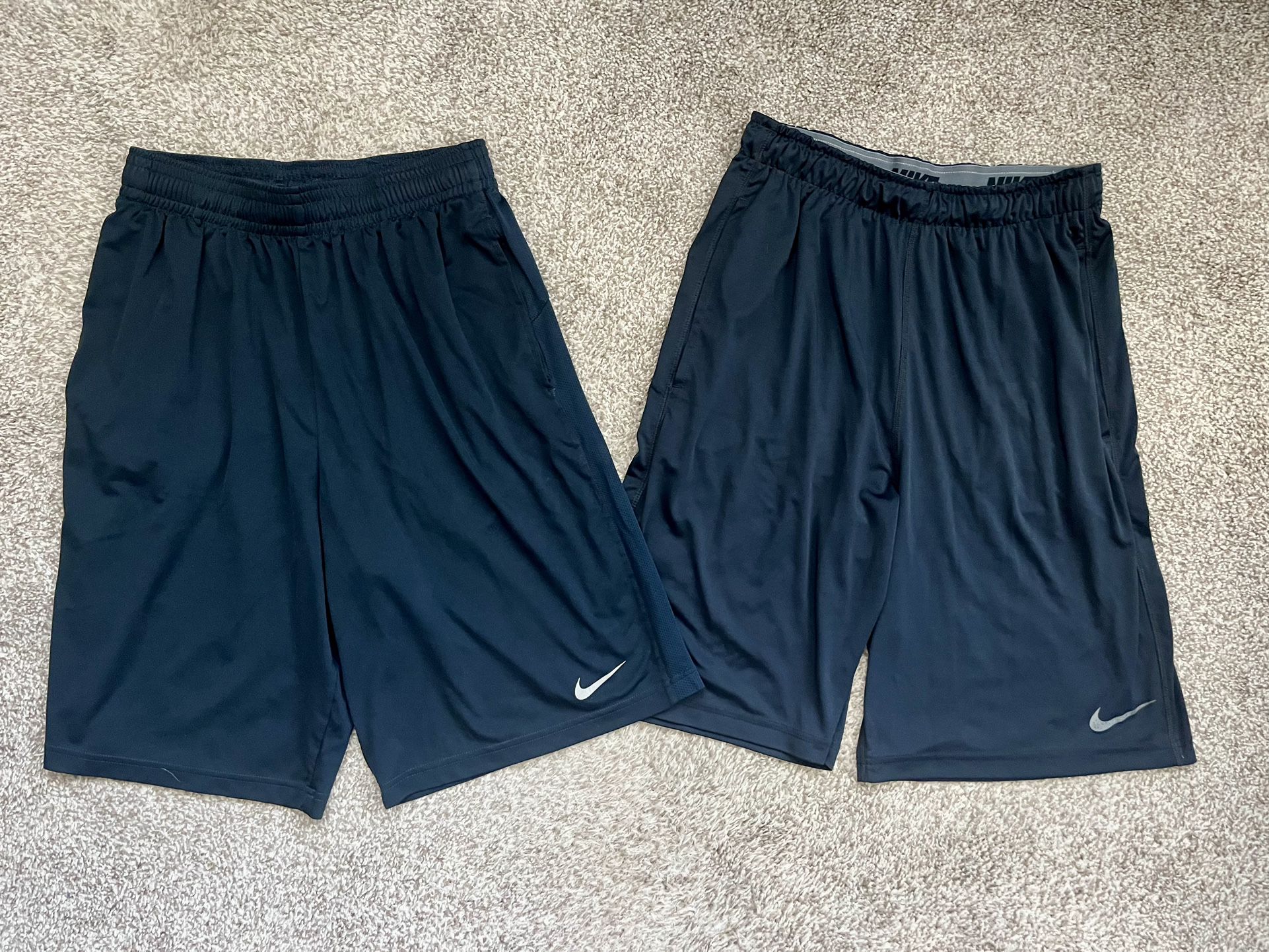 Men’s Dark Blue Nike Dri Fit Shorts (2) 