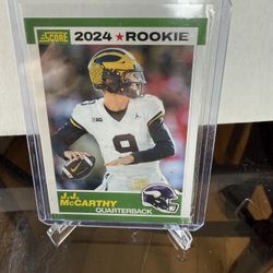 Jj Mccarthy Score Rookie Card