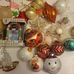   Christmas ornaments.