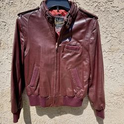 Vintage Oxblood Womens Leather Jacket