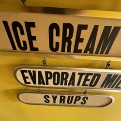 Vintage Advertising Hanging Sign 