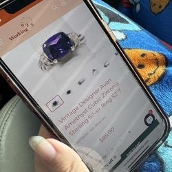 Avon Vintage Amethyst Ring