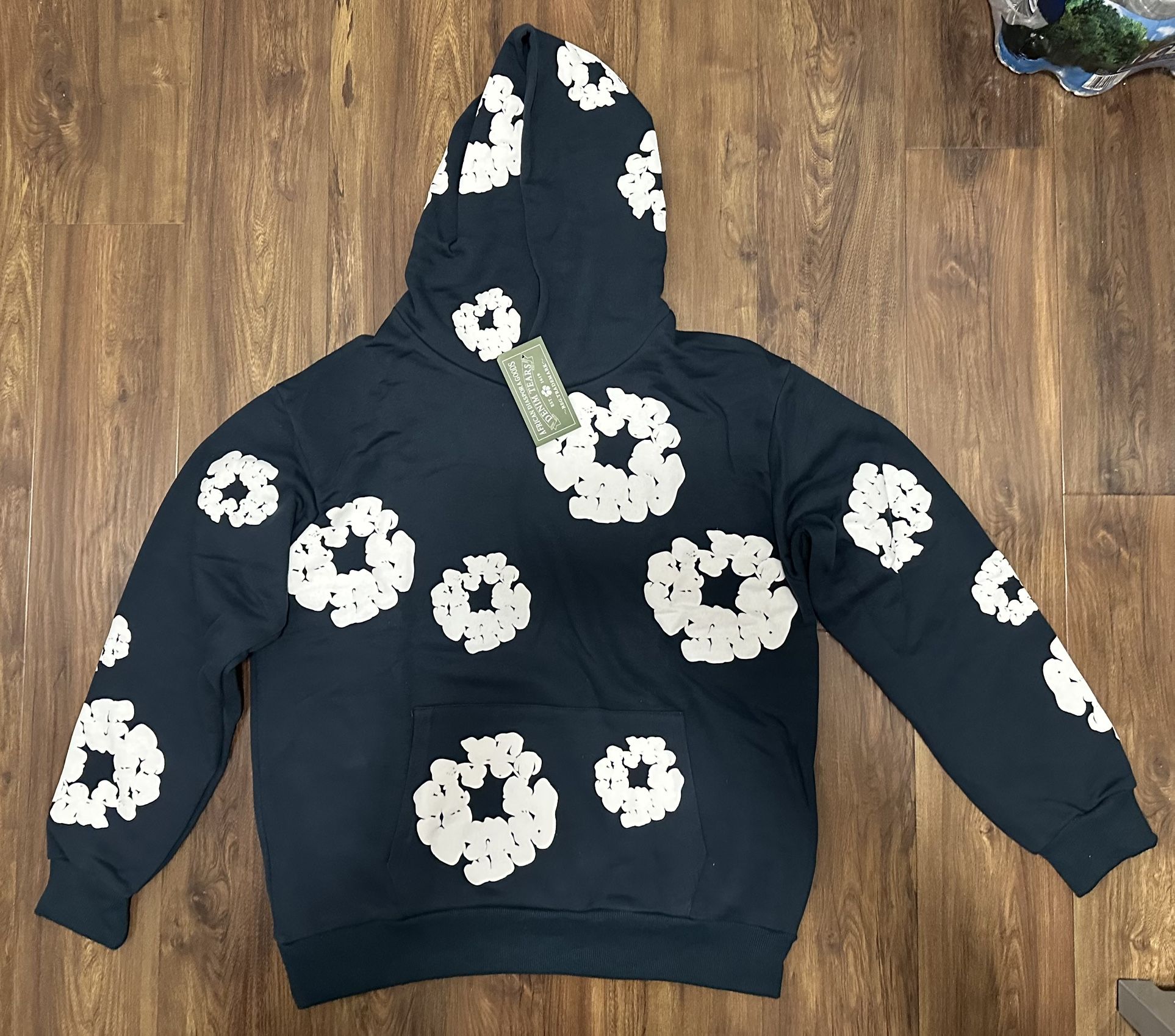 Denim Tears ‘Navy Cotton Wreath Hoodie’