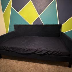Blue Twin bed frame aka Daybed