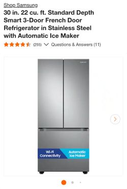 Samsung 3-Door French Door Refrigerator Stainless Steel. (brand new)