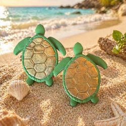 Sea Turtle Handmade Polymer Clay Earrings