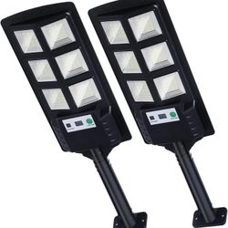 Solar Lights Outdoor 6000K -150W LED Solar Street Light Motion Sensor 15000LM Solar Parking Lot Light Dusk to Dawn Solar Powered Lamp Waterproof Flood