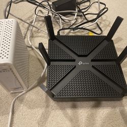 TP-Link Router+Arris Modem Set