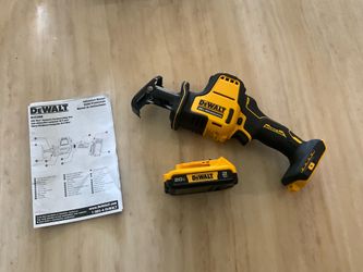 Brand New Atomic Dewalt Reciprocating Saw including 2ah battery