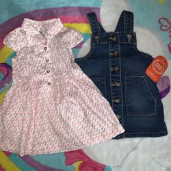 14 Pieces Of Clothing For Girls Sizes 0-12 Months