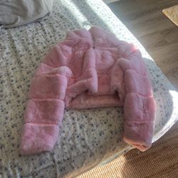Cropped Faux Fur Jacket 