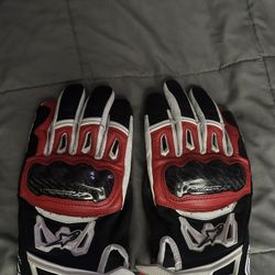 Alpinestars SMX-2 Air Carbon V2 Motorcycle Gloves - Black/Red/White - Size Large