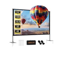 Aholon 120" Outdoor Projector Screen with Stand