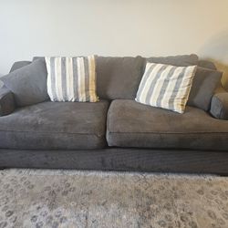 Oversized Gray Couch