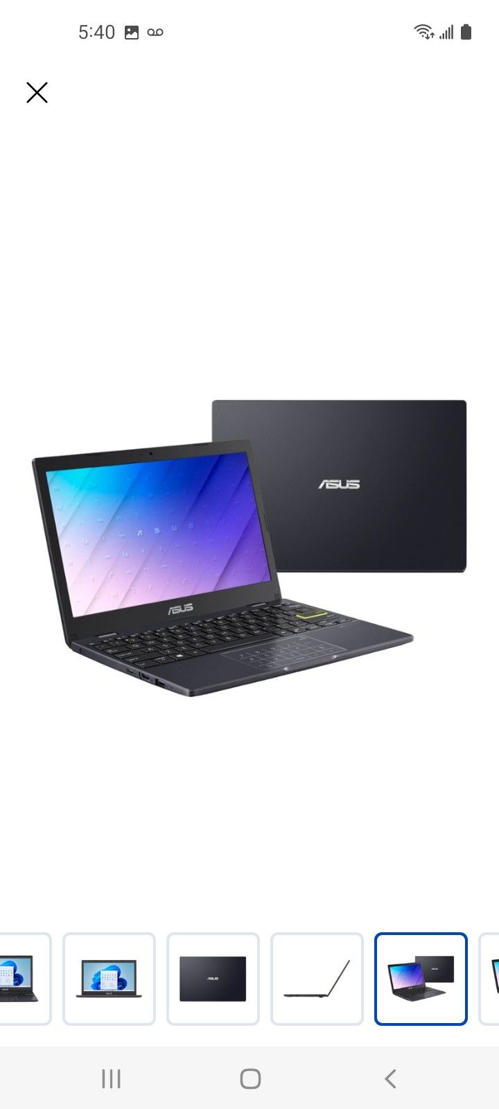 New Asus Laptop 11.6