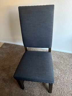 Gray Upholstered Dining Chairs - 6
