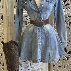 Denim dress