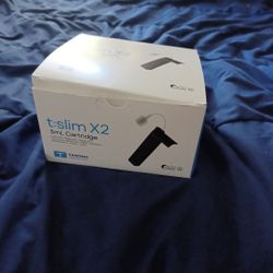 The product shown is a box of Tandem t:slim X2 3mL cartridges with t:lock, which are used with the t:slim X2 insulin pump system.