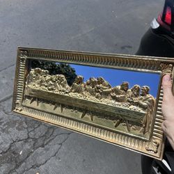 Vintage Gold Last Supper Wall Art Mirror (HOMCO Style)