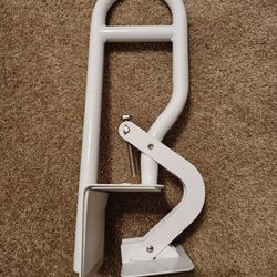 White Bathtub Grab Grip Bar Safety Rail Clamp for Elderly
